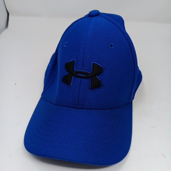 RELIST Under Armour blue baseball cap, youth size small/medium SIZE SM/MD - Picture 1 of 3